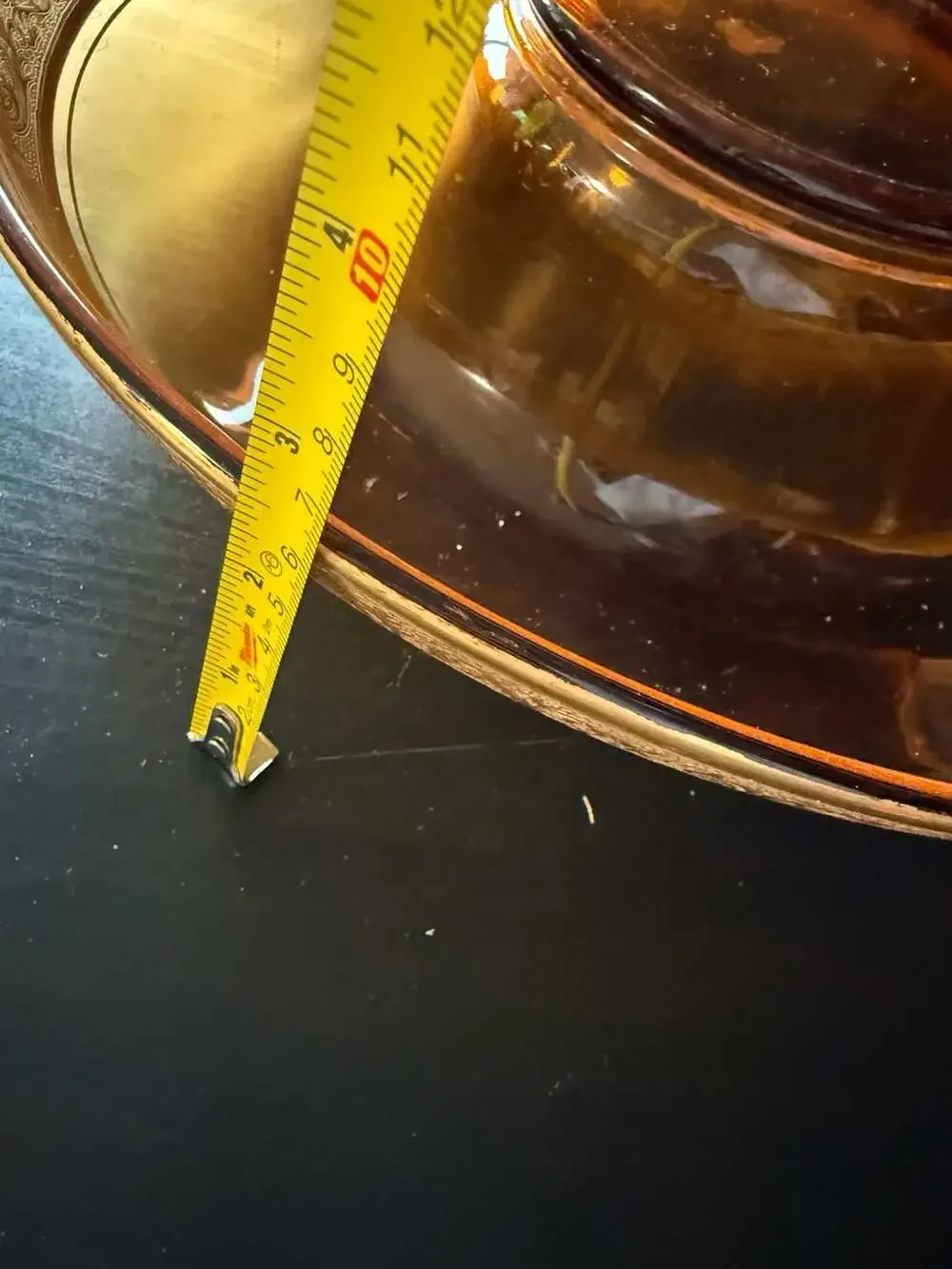 Cambridge Florentine Dark Amber 14 Inch Rolled Edge Bowl